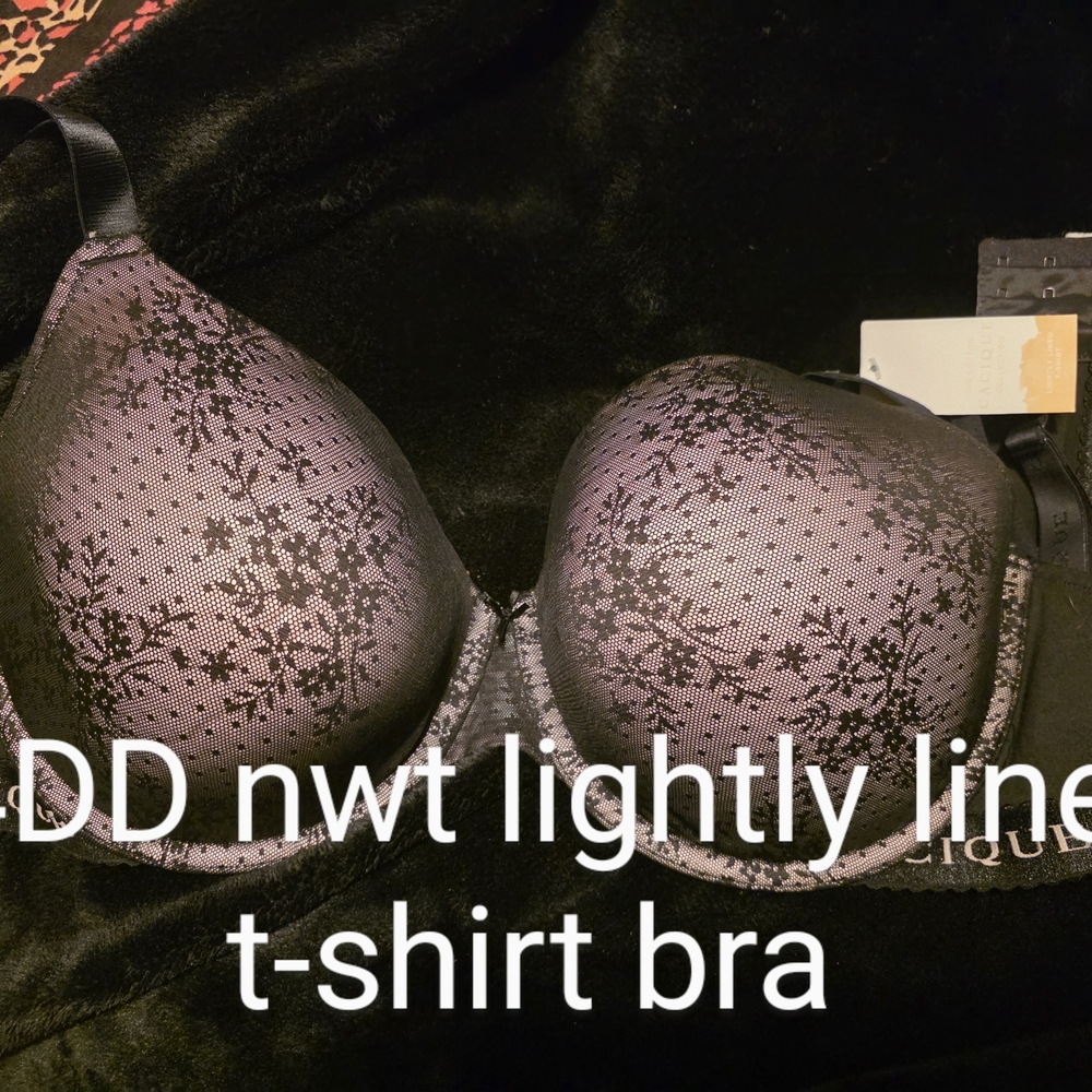 Cacique Black Lace T-Shirt Bra
